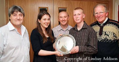 aileen campbell msp presents the david roberts award 2007 to tom gold - copyright of lindsay addison